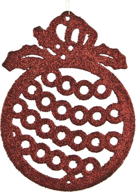 Witek Home 12x Ozdoba świąteczna bombka czerwona