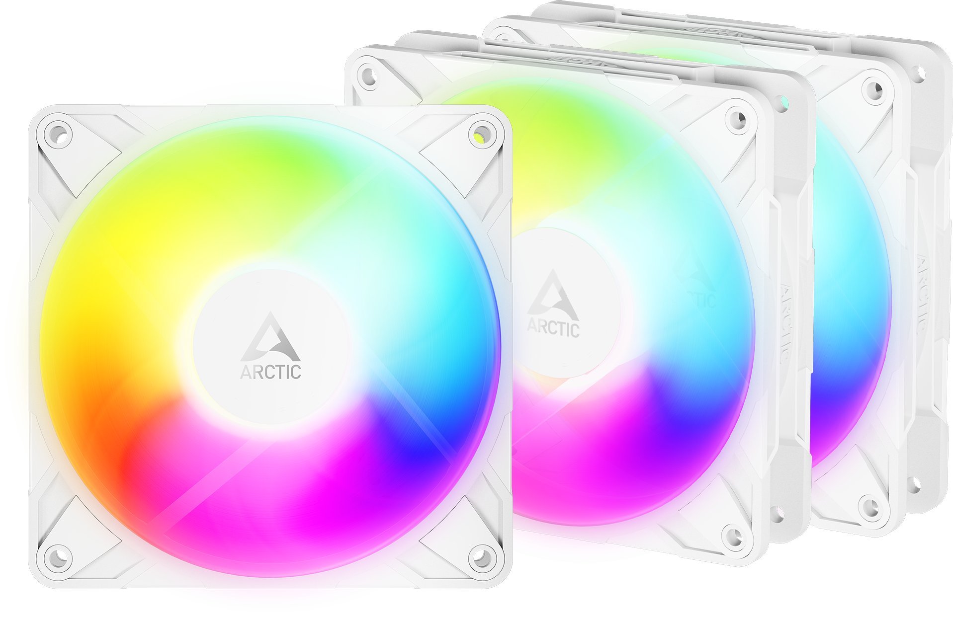 Wentylator Arctic P12 Pro Reverse A-RGB 3-pack biały (ACFAN00334A)
