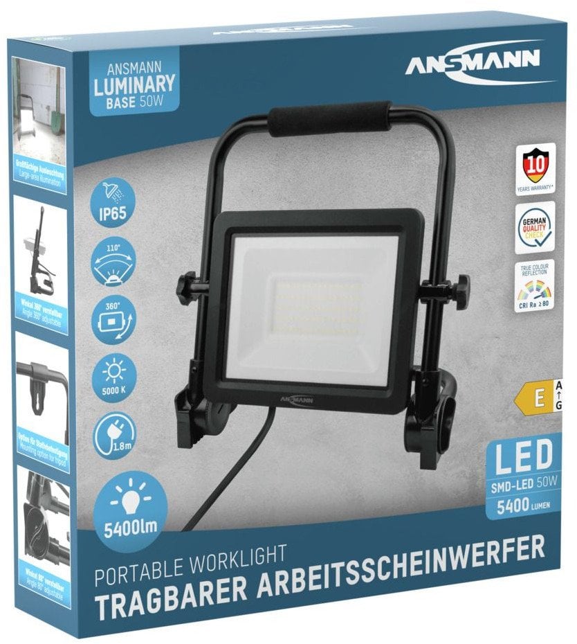 Lampa przemysłowa Ansmann FL50W-AC Industrial light EEC E (A - G) 50 W 5400 lm Daylight white 1600-0627