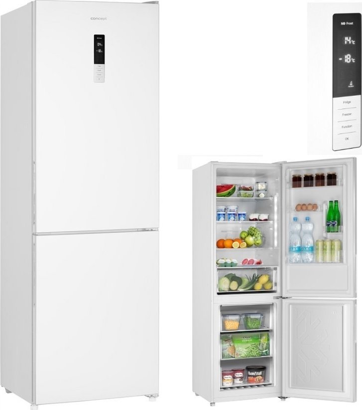Lodówka Concept Lodówka z zamrażarką WHITE LK6560wh