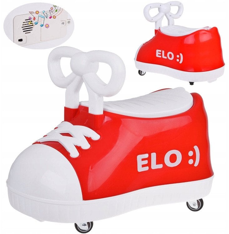 Czerwony TRAMPEK Elo :) - JEŹDZIK but Super-obrotowy + muzyka SP0813