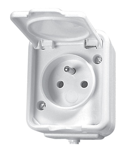 Schneider Electric Gniazdo Cedar hermetyczne 1-krotne z/u 16A IP44 białe (NT130H01)