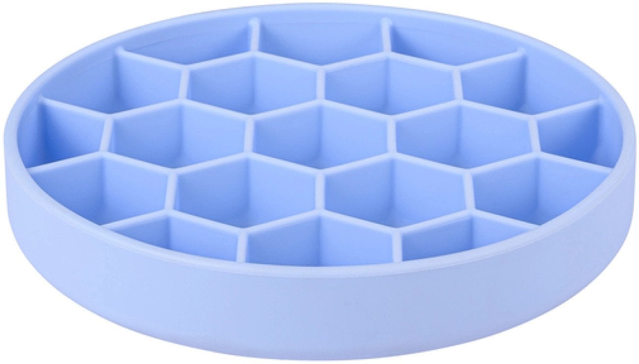 ZOLUX Miska silikonowa dla psa spowalniająca jedzenie L niebies.21,5x21,5cm