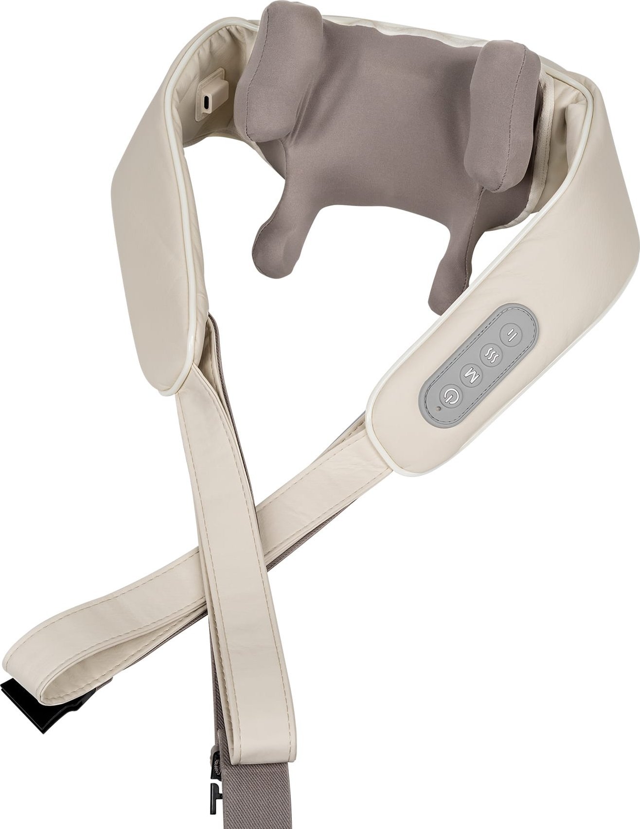 Masażer karku i pleców , ugniatacz, bezprzeowdowy , 3D, funkcja grzania , REBEL ACTIVE