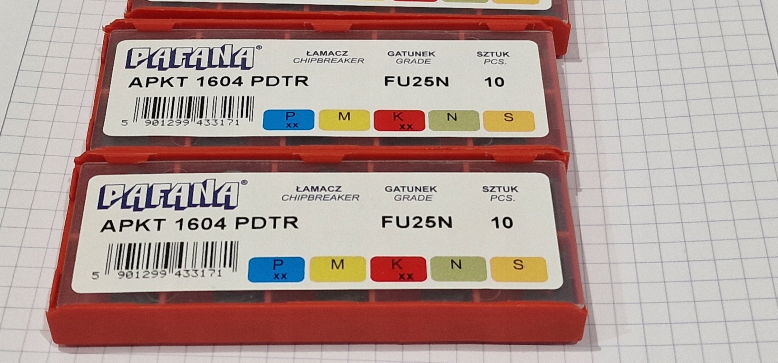 PLYTKA APKT 1604 PDTR FU25N