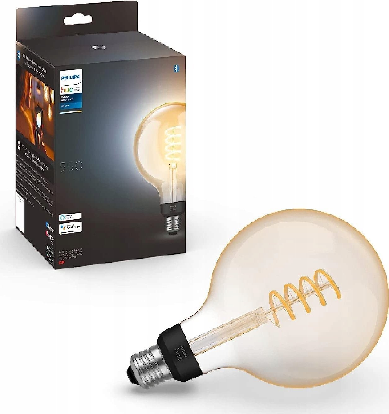 Signify Philips Hue White E27 Filament Globe G125 550lm