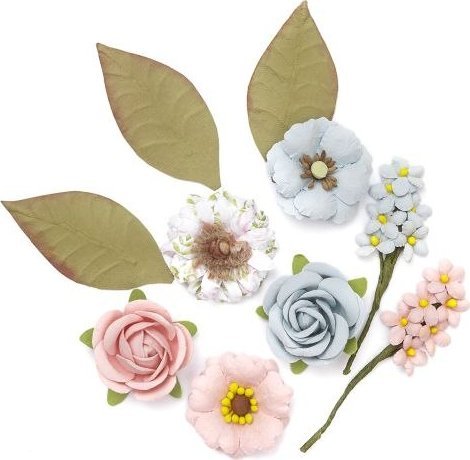 DP Craft Kwiaty papierowe DPCRAFT 10szt. pink x blue