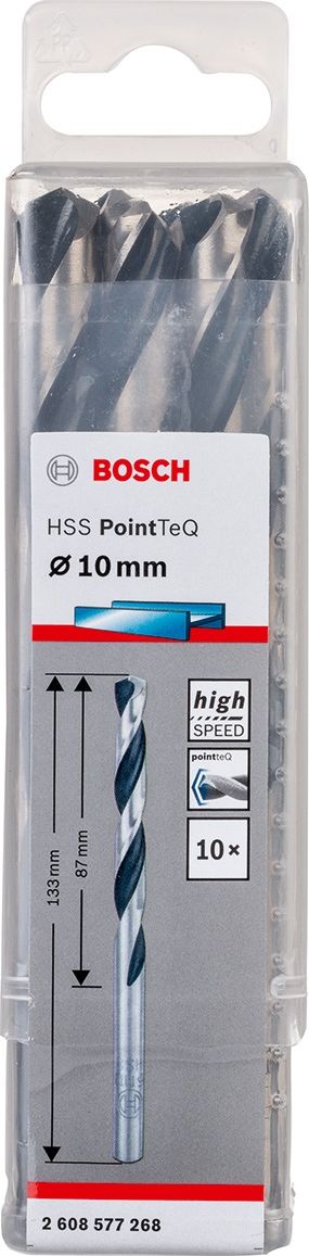 Wiertło Bosch do metalu HSS walcowe 10mm 10szt. (2.608.577.268)