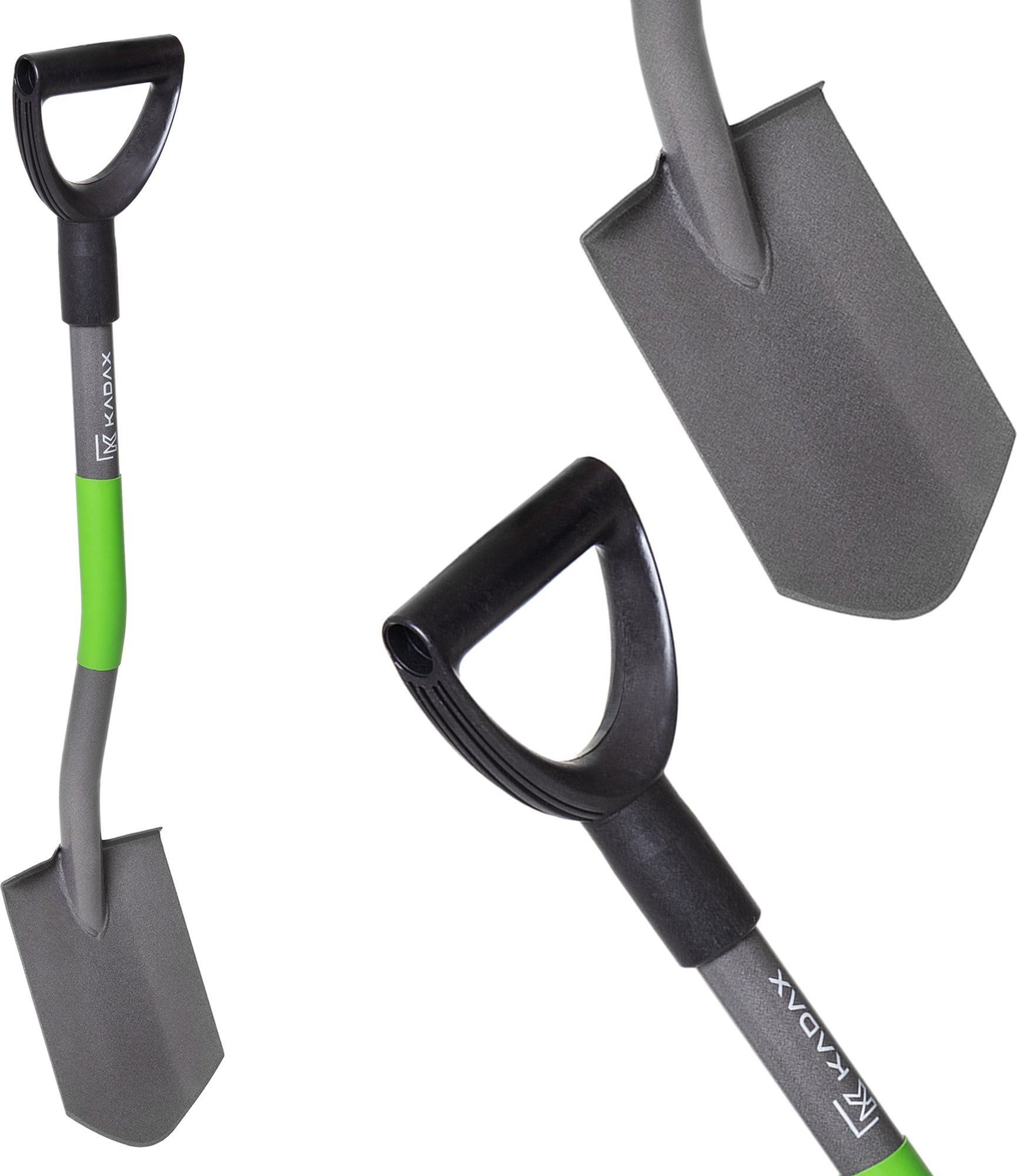 Kadax KADAX Łopata Szpadel Ostry 84cm metalowy Ogrodowy Saperka Ergo sztychówka