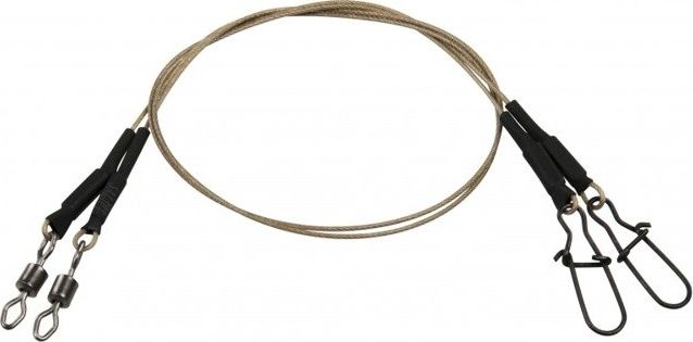 EFFZETT Przypon DAM EFFZETT COATED CORE49 SPIN LEADER BROWN L 20KG