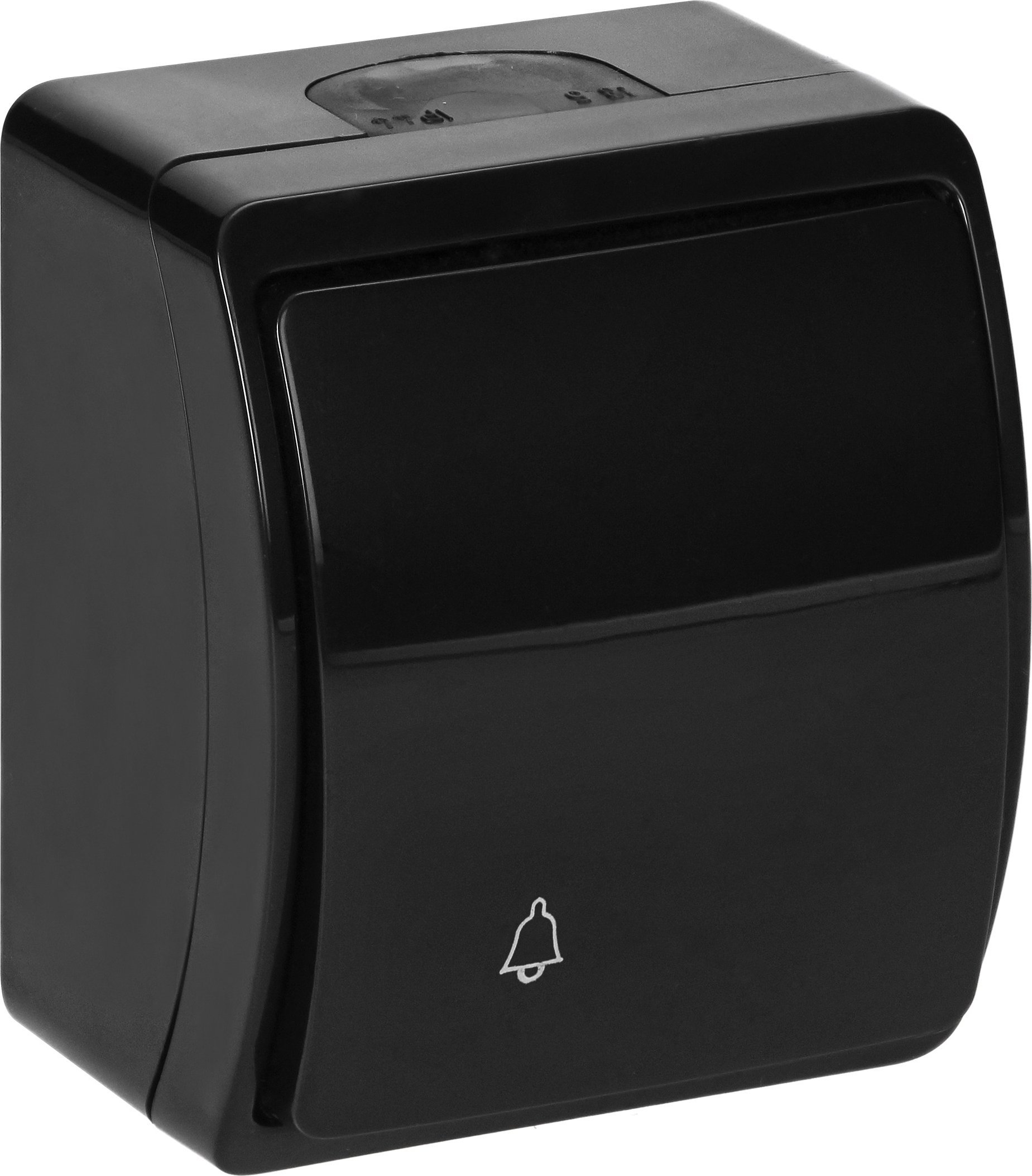 Orno Przycisk dzwonek n/t AQUATIC, IP44, czarny