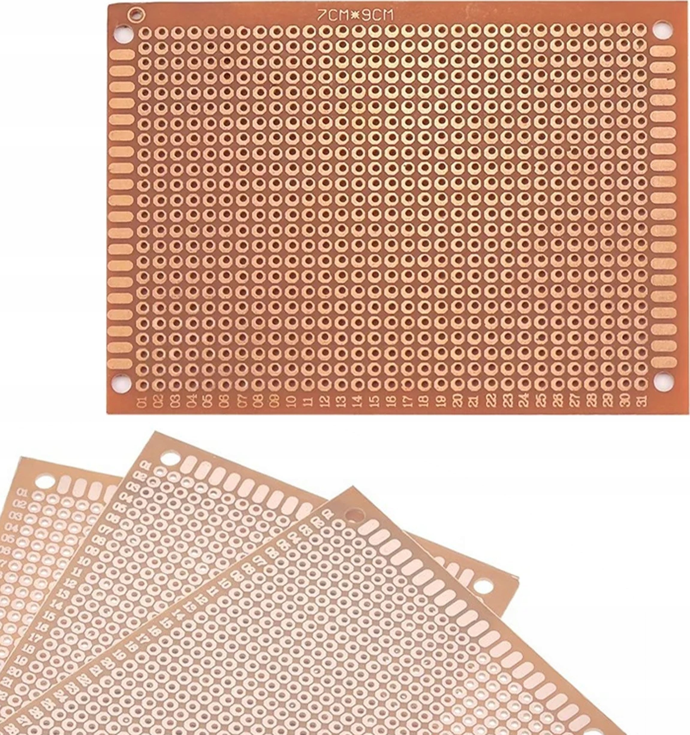 Rosfix ROSFIX JEDNOSTRONNA UNIWERSALNA PŁYTKA PROTOTYPOWA DRUKOWANA 7X9 CM OTWORY