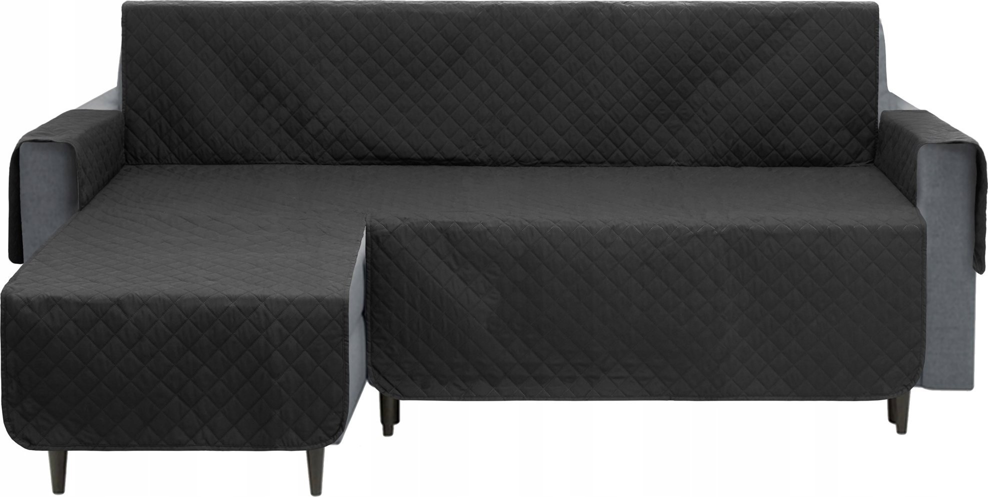 DOGGY 200 cm POKROWIEC PARIS NA NAROŻNIK PRAWY CZARNY