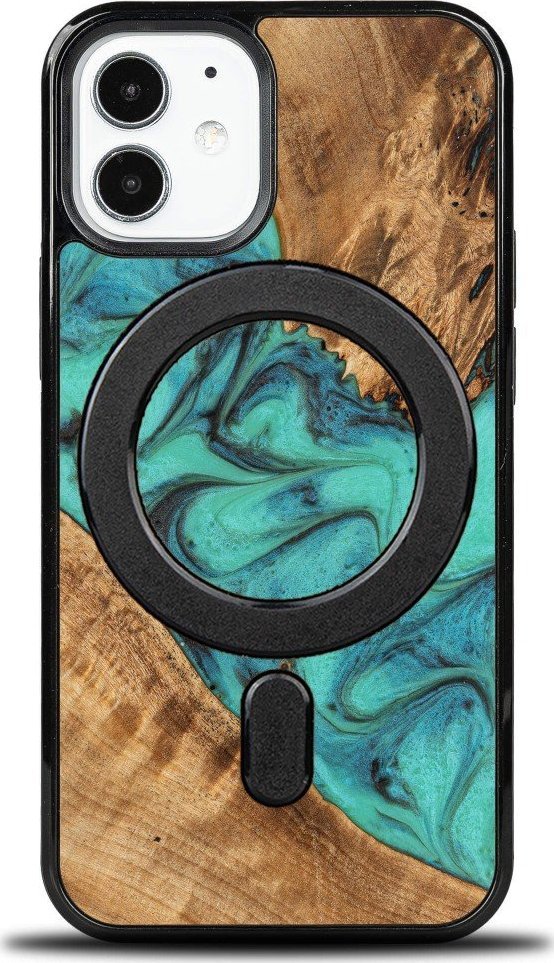 BeWood Etui Bewood Unique na iPhone 12 Mini - Turquoise z MagSafe