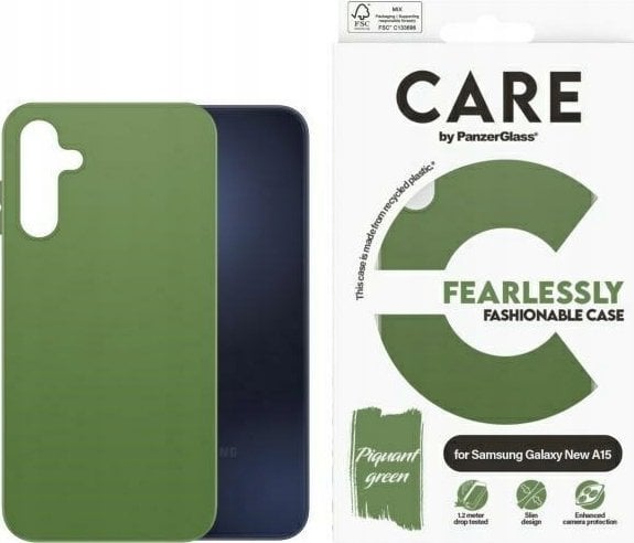 PanzerGlass CARE by Fashion Case Sam A16 / A16 5G zielony/green 3805