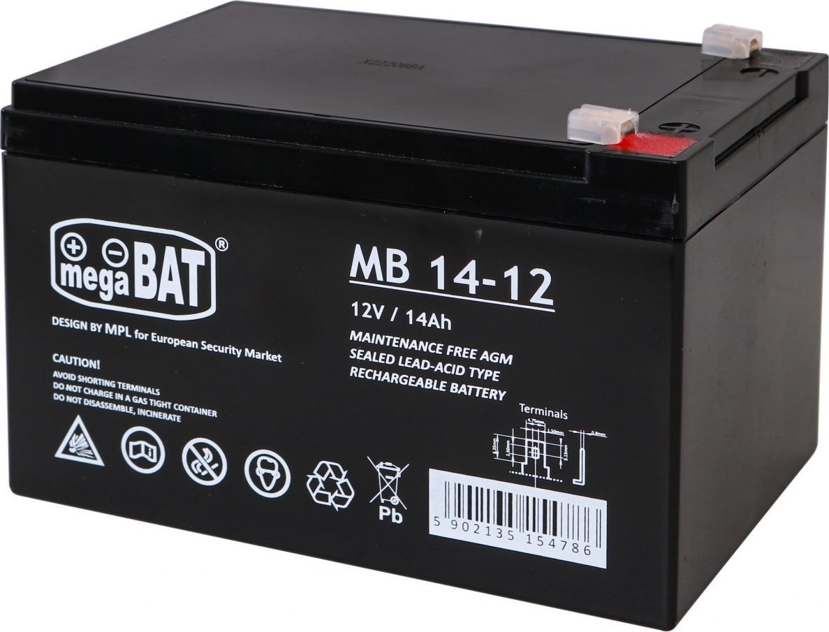 Triton Akumulator żelowy 12V/14Ah do pojazdów elektrycznych dla dzieci Część zapasowa