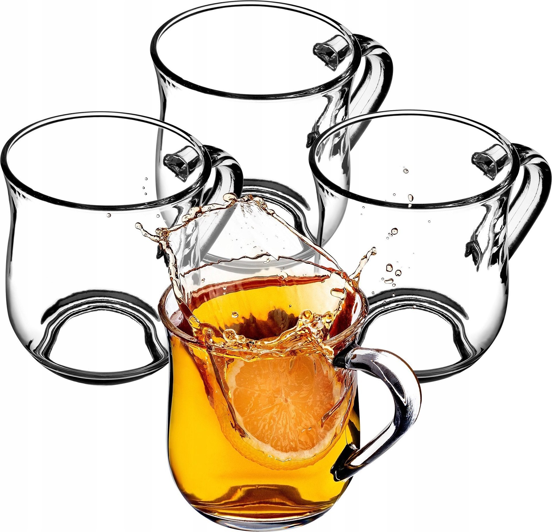 Kadax Szklanki Do Kawy Herbaty 320ml Napojów Zestaw 4szt