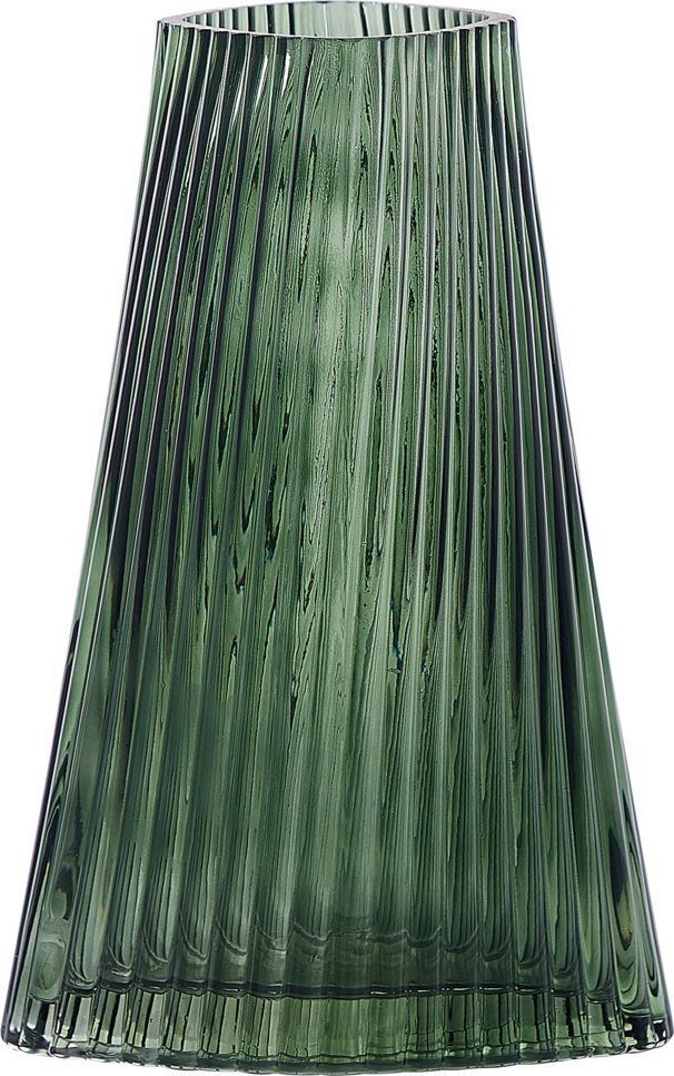 Ramka Beliani Wazon na kwiaty szklany 26 cm ciemnozielony MARPISSA!