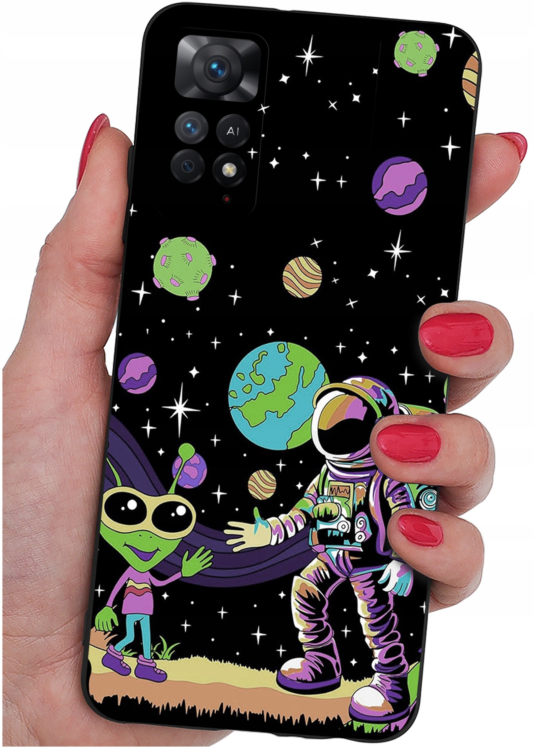 ETUI do Xiaomi Redmi Note 11 Pro | WZORY | SILIKONOWE MATT CASE + SZKŁO 9H