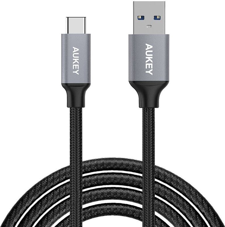 Kabel USB Aukey USB-A - USB-C 2 m Czarny (CB-CD3)