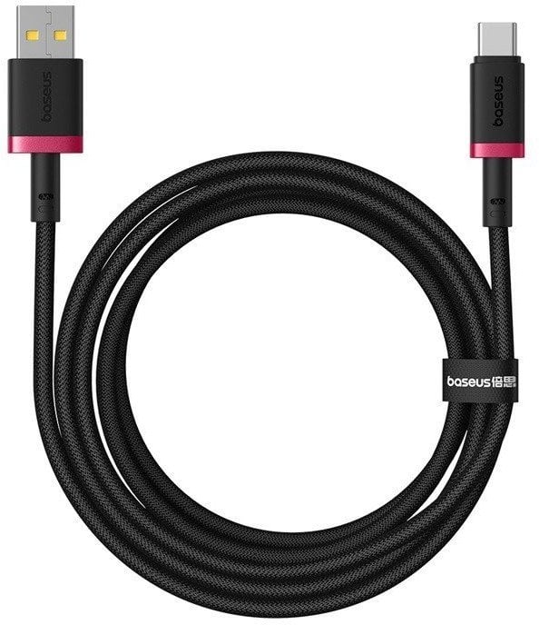 Kabel USB Baseus USB-A - USB-C 1 m Czerwono-czarny (P10377802U01-03)