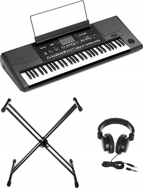Profesjonalny Zestaw Keyboard Korg PA-300 Słuchawki i Statyw Nowy