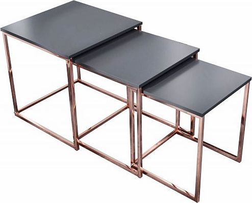 Elior Zestaw stolików kawowych do salonu - Emmet 2X