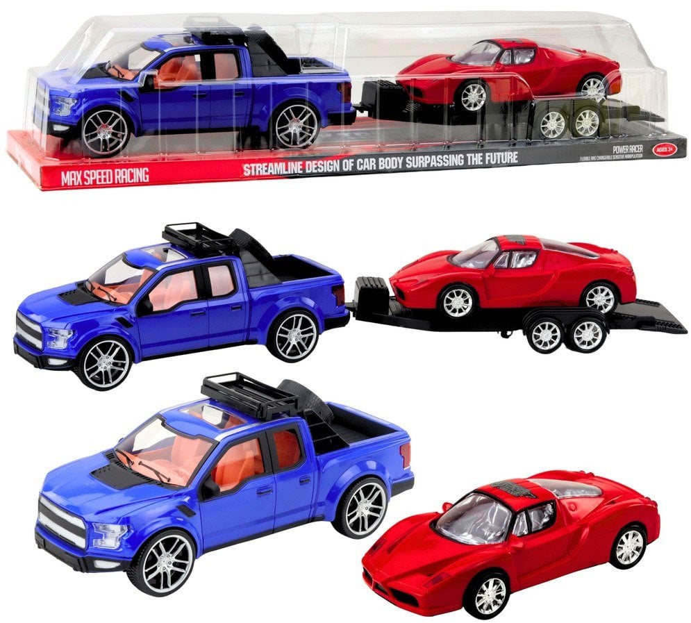 Zestaw Samochód Terenowy Z Lawetą Samochód Sportowy EDUKAMP