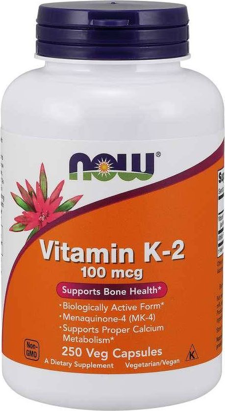 NOW Foods NOW Foods - Witamina K-2, 100mcg, 250 vkaps