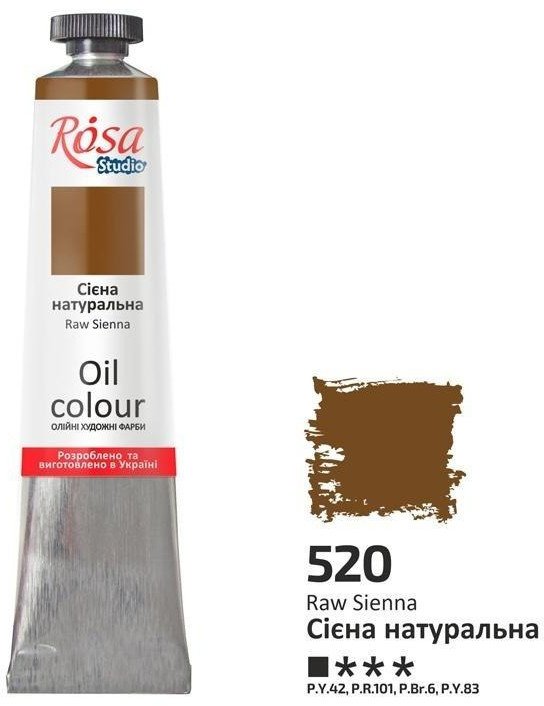 Farba olejna raw sienna 520 45ml