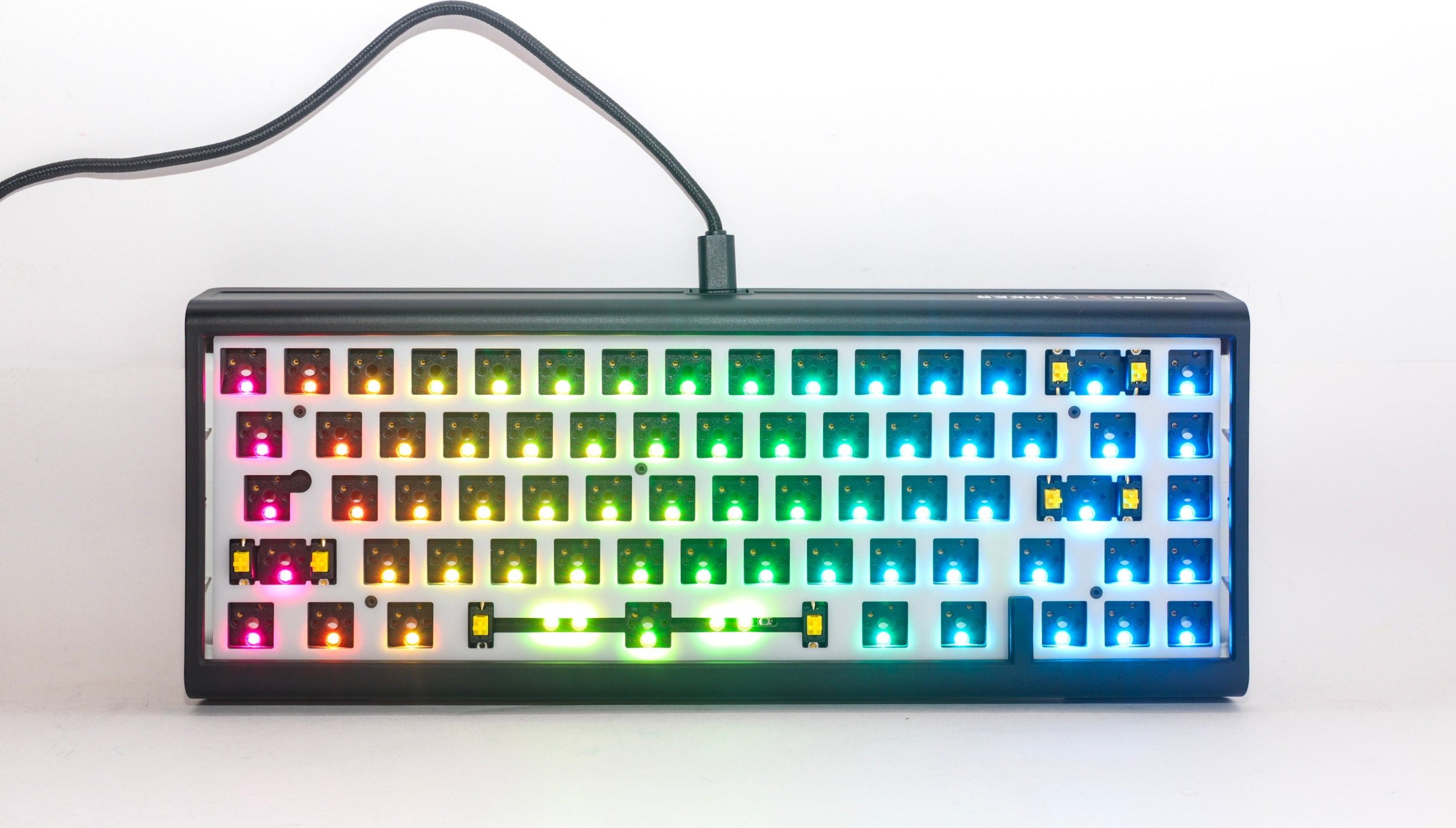 Klawiatura Ducky Ducky Tinker 65 Barebone Gaming-Tastatur, RGB - schwarz (ISO-DE)