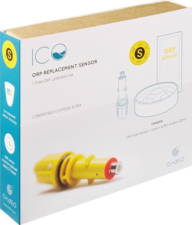 Ondilo ONDILO ICO – ORP Gold Sensor for SALT (Yellow) + Calibration Kit