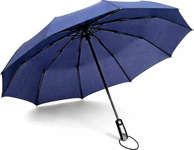 Aptel Automatyczny Parasol Składana Parasolka 10 ramion niebieska BQ13H