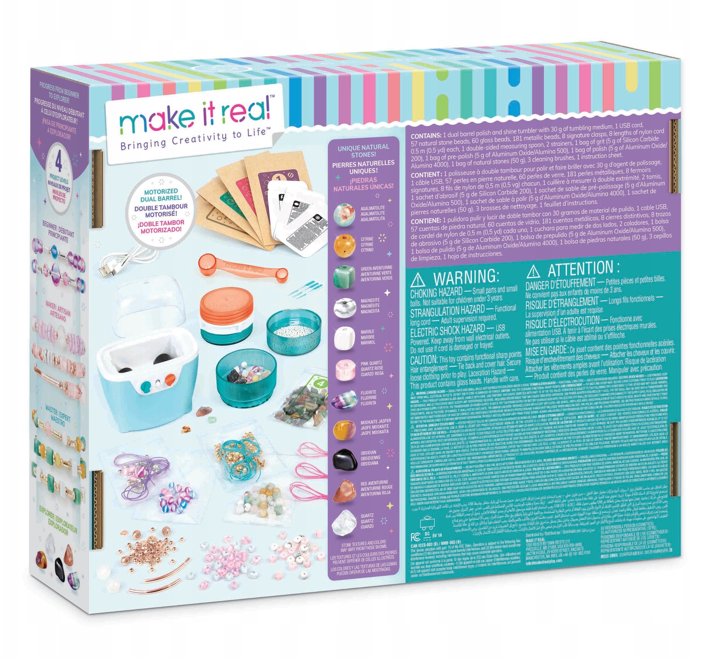 MAKE IT REAL Zestaw Do Polerowania Koralików, zestaw kreatywny