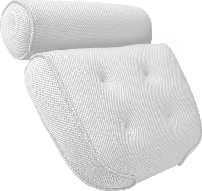Aptel PODUSZKA DO WANNY KĄPIELOWA Odprężająca 32x36x8 cm biała AG32H