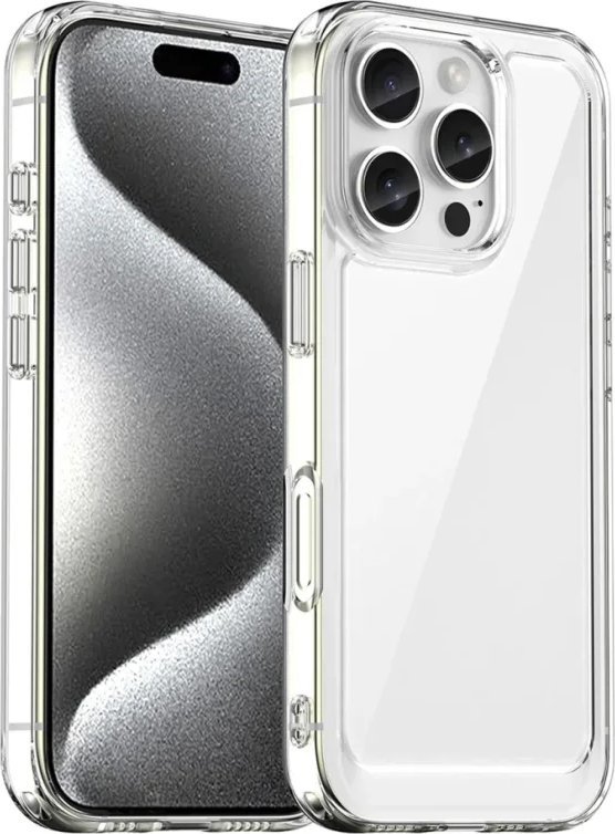 Hurtel Etui Outer Space Case z żelową ramką do iPhone 16 Pro - przezroczyste