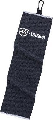 Wilson Staff morele Ręcznik do kijów golfowych Wilson Tri Fold Golf Towel (mikorfirbra, czarny, 52 x 40 cm)