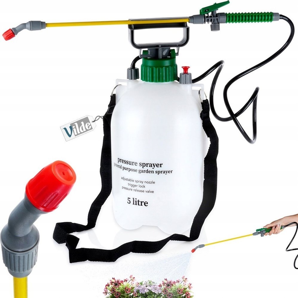 Vilde Opryskiwacz do Roślin Ciśnieniowy Ogrodowy Ręczny Duży Solidny VILDE 5 l