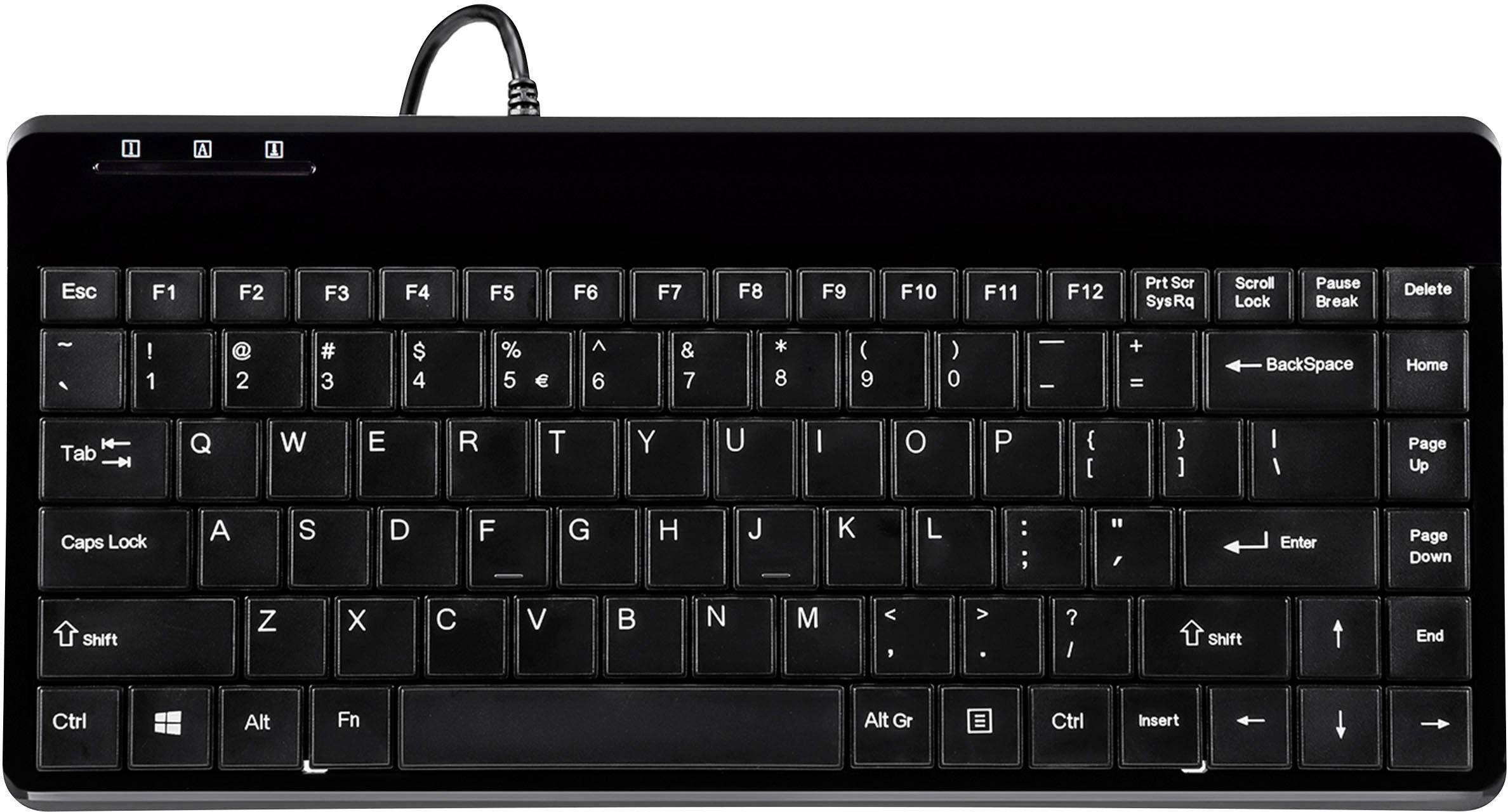 Klawiatura Perixx Perixx PERIBOARD-409 H, DE, Mini USB keypad, 2 hubs, black