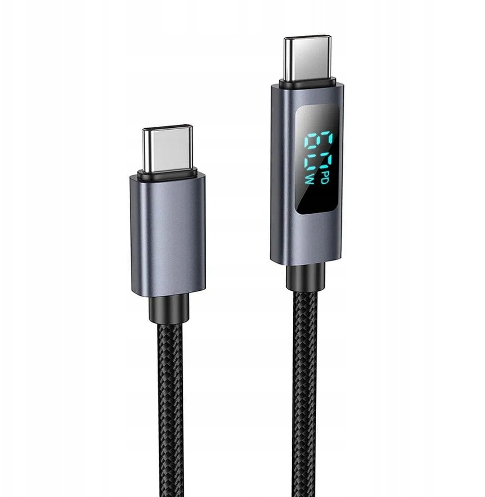 Kabel USB Hoco USB-C - USB-C 1 m Czarny