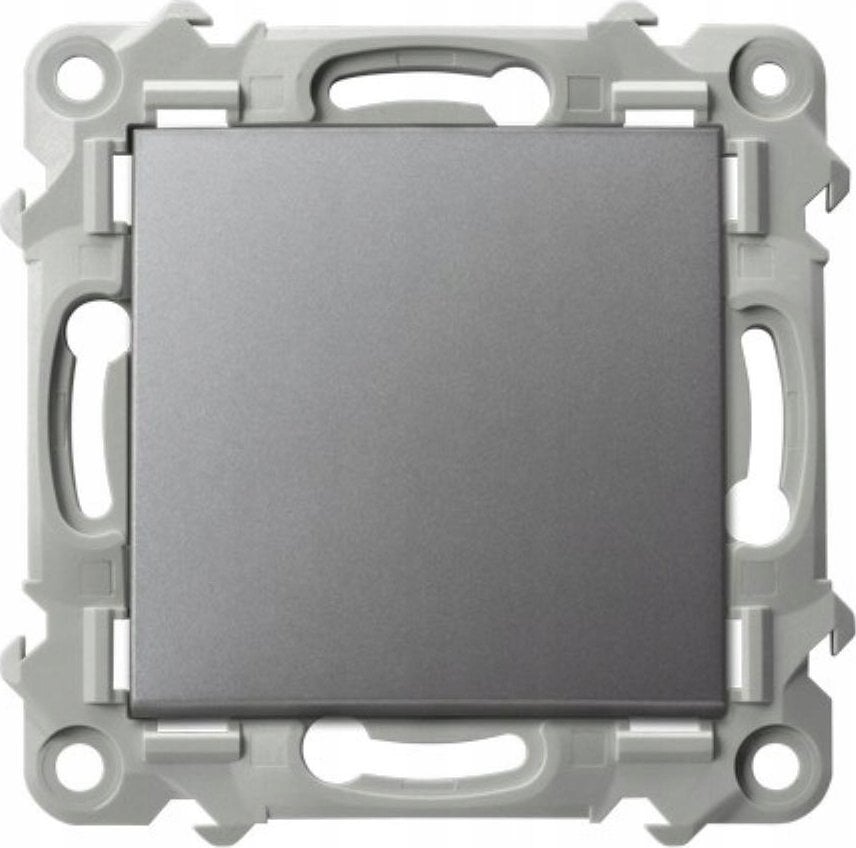 Ospel Łącznik jednobiegunowy Ospel Szafir ŁP-1Z/m/70 szary mat