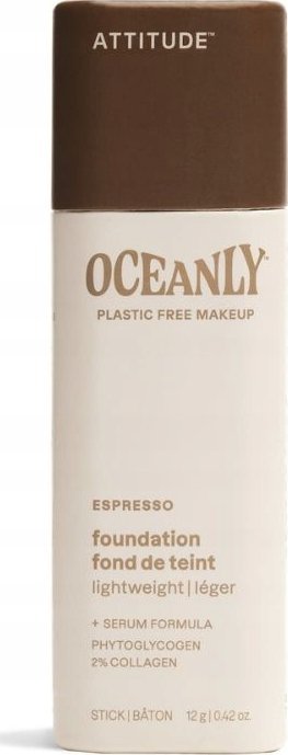 Attitude Attitude Oceanly, Podkład lekko kryjący, Espresso, 12 g