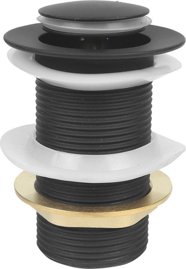 Kuchinox Korek Klik Klak Bez Przelewu Spustowy Czarny Mosiądz