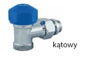 Red Zawór termostatyczny 1/2 x 3/4" kątowy biały (90481578524)