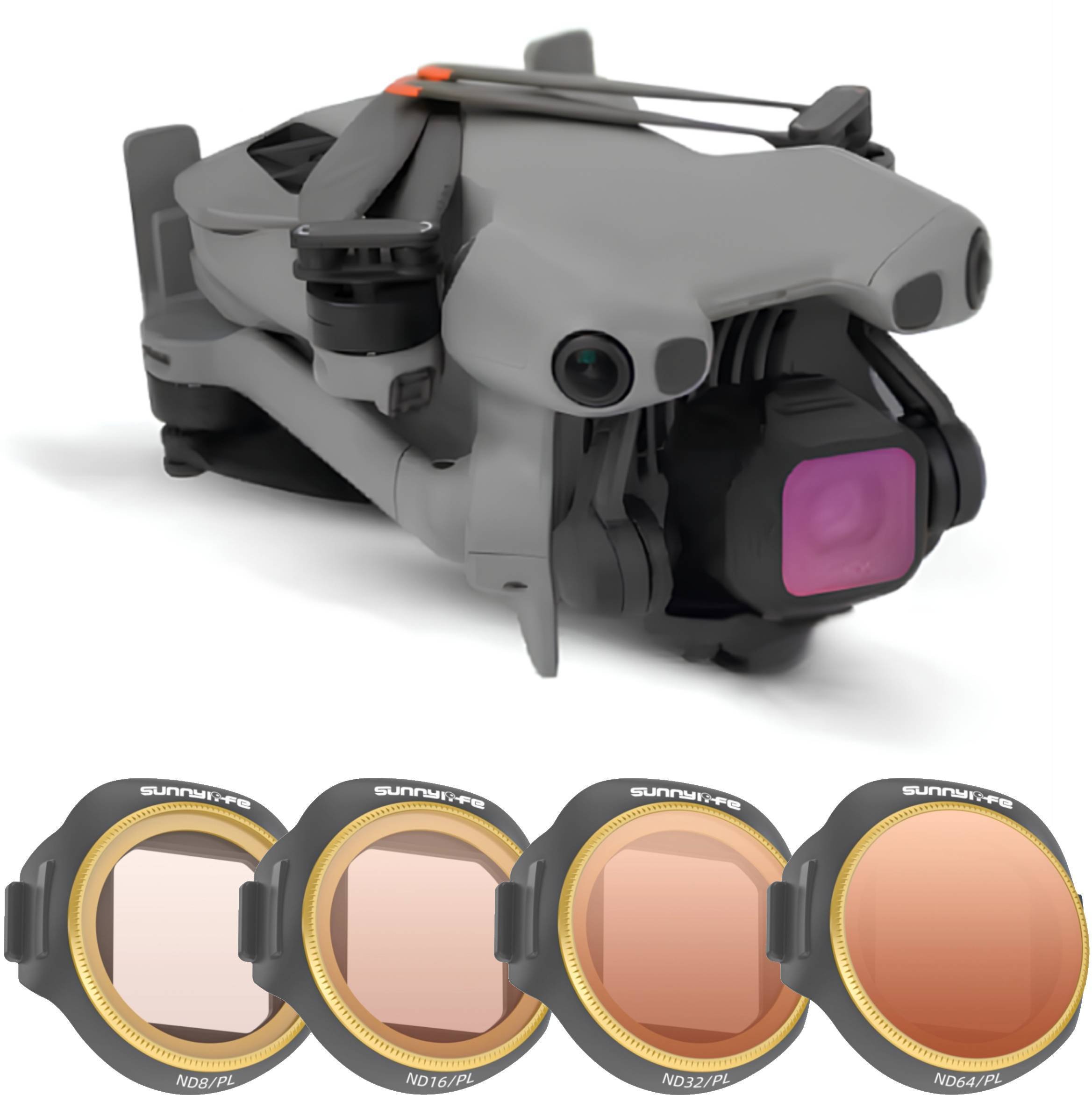 ZESTAW 4 FILTRÓW ND/PL DO DRONA DJI MINI 5 PRO - ND8/PL ND16/PL ND32/PL ND64/PL