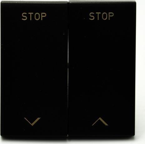 Efapel EFAPEL LOGUS90 KLAWISZE DO ŁĄCZNIKA ŻALUZJOWEGO CZARNY MAT 90613 TPM