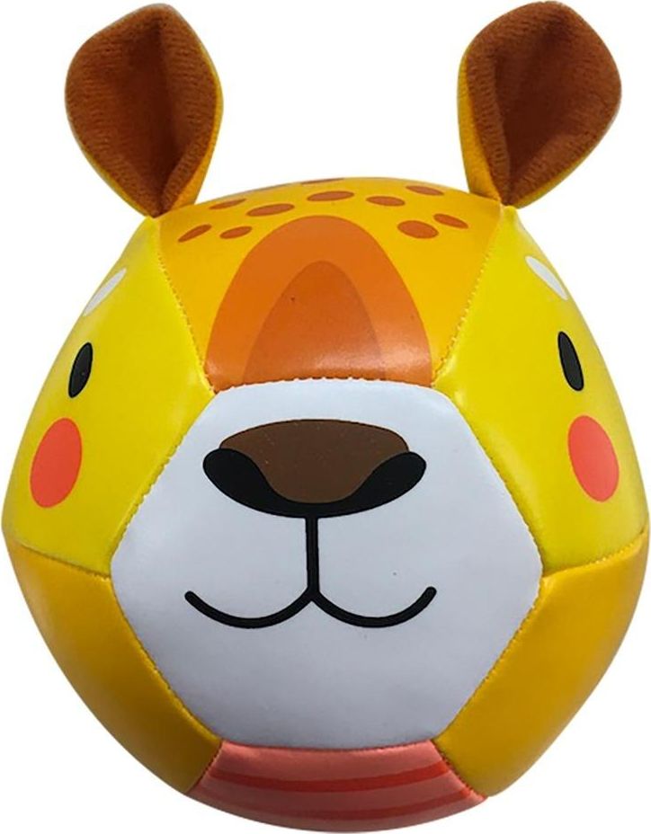 Barbo Toys Miękka Piłka z Uszkami, Lampart, Bobo