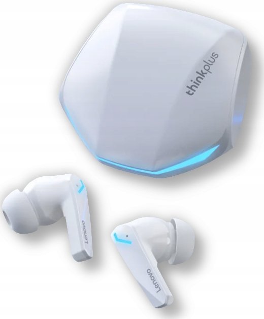 Słuchawki bezprzewodowe douszne gamingowe bluetooth białe Lenovo GM2 Pro