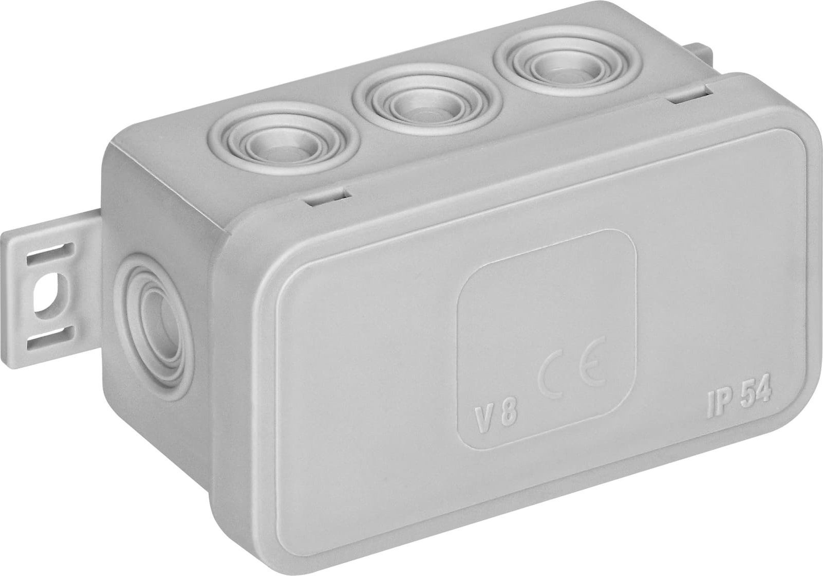 Orno Puszka n/t CLICK, IP54, 8 przepustów, 80x45x41mm, szara,OR-JB-13805/G