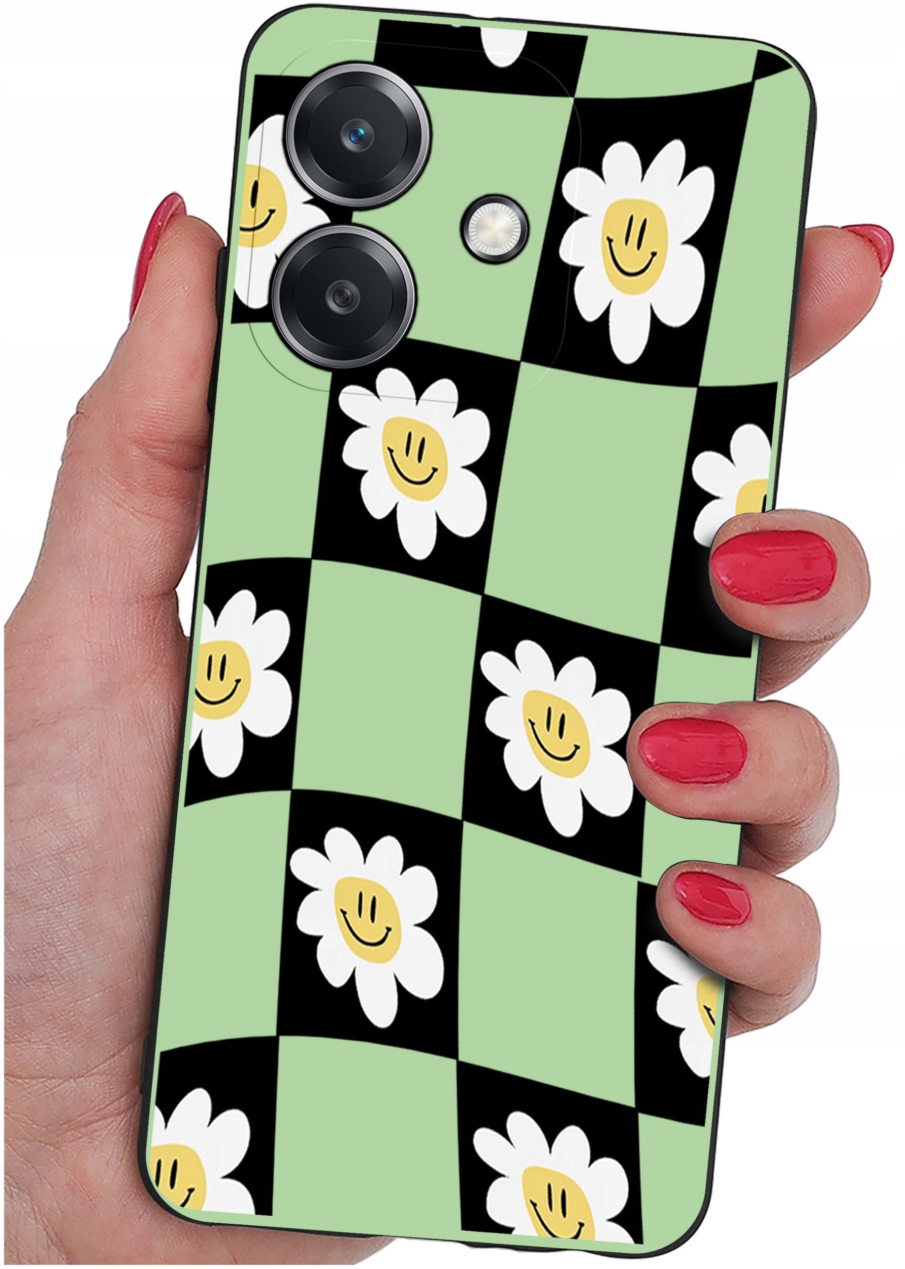 Etui do Oppo A40 | A40M | WZORY | SILIKONOWE MATT SZKŁO 9H